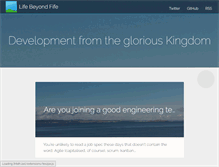 Tablet Screenshot of lifebeyondfife.com